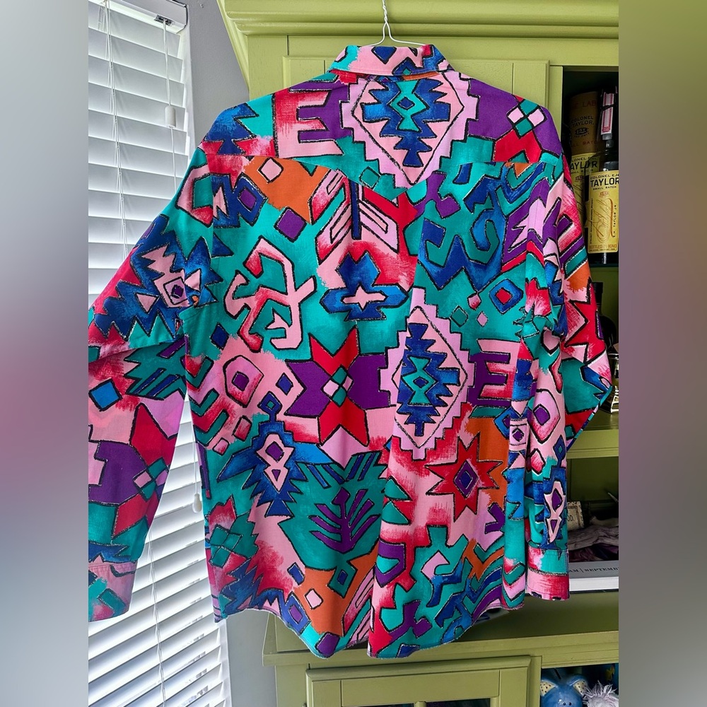 Vintage Wrangler Multicolor Shirt - Picture 6 of 6